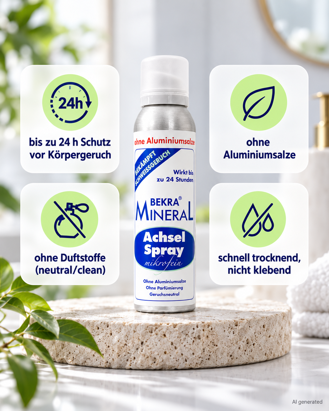 Underarm Spray Microfine Aluminum-Free